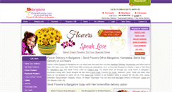 Desktop Screenshot of bangaloreonlineflorists.com