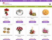 Tablet Screenshot of bangaloreonlineflorists.com